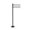 Allied Brass Towel Stand With 3 Pivoting 12-in Arms In Venetian Bronze