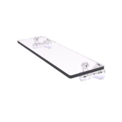 Allied Brass Carolina Polished Chrome 1-Tier Brass Wall Mount Bathroom Shelf