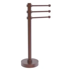 Allied Brass Antique Copper Freestanding Towel Rack