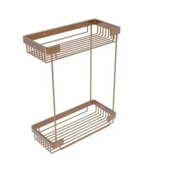 Allied Brass 12-in H Screw Mount Solid Brass Brushed Bronze Hanging Shower Caddy