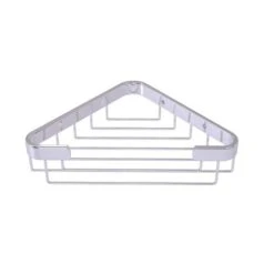 Allied Brass Toiletry Corner Shower Basket In Polished Chrome