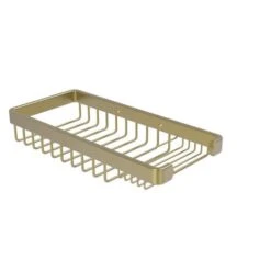 Allied Brass 1.8-in H Screw Mount Solid Brass Satin Brass Hanging Shower Caddy