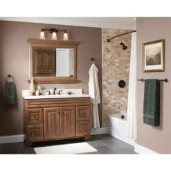 Moen Caldwell Mediterranean Bronze 1-Handle Bathtub And Shower Faucet With Valve -Hardware Store 026508236086 11205477 1800x1800