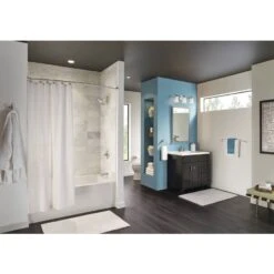 Moen Oxby Spot Resist Brushed Nickel 2-handle 4-in Centerset WaterSense Bathroom Sink Faucet With Drain -Hardware Store 026508262924 05103537 1800x1800