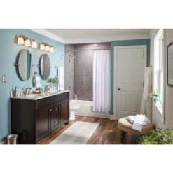 Moen Lindor Spot Resist Brushed Nickel 2-handle Widespread WaterSense Bathroom Sink Faucet With Drain -Hardware Store 026508282694 09256858 1800x1800