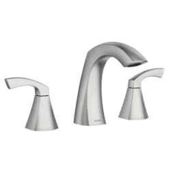 Moen Lindor Spot Resist Brushed Nickel 2-handle Widespread WaterSense Bathroom Sink Faucet With Drain -Hardware Store 026508282694xl 1800x1800