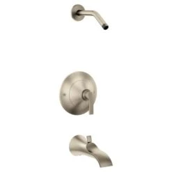 Moen The Doux Collection Brushed Nickel 1-Handle Bathtub And Shower Faucet