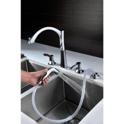 Soave Series 2-Handle Standard Kitchen Faucet In Polished Chrome -Hardware Store 02d24f801b48cde5f48308781e5764ba 1800x1800