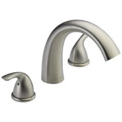 Delta 2-Handle Residential Deck Mount Roman Bathtub Faucet