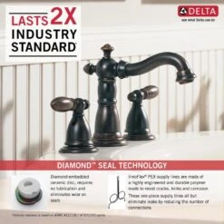 Delta Victorian Venetian Bronze 2-handle Widespread WaterSense Bathroom Sink Faucet With Drain -Hardware Store 034449642743 12171448 1800x1800