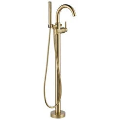 Delta Contemporary Champagne Bronze 1-Handle Residential Freestanding Bathtub Faucet