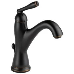 Delta Burke Oil Rubbed Bronze 1-handle Single Hole WaterSense Bathroom Sink Faucet With Drain -Hardware Store 034449838030xl 1800x1800
