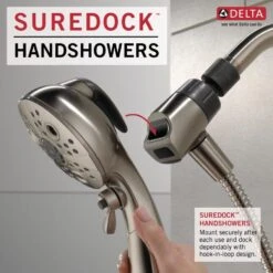 Delta Universal Showering Components Brushed Nickel 6-Spray Handheld Shower 1.75-GPM (6.6-LPM) -Hardware Store 034449864336 10611938 1800x1800