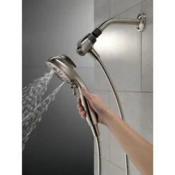 Delta Universal Showering Components Brushed Nickel 6-Spray Handheld Shower 1.75-GPM (6.6-LPM) -Hardware Store 034449864336 12165946 1800x1800