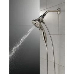 Delta Universal Showering Components Brushed Nickel 6-Spray Handheld Shower 1.75-GPM (6.6-LPM) -Hardware Store 034449864336 12165948 1800x1800