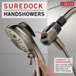 Delta Universal Showering Components Brushed Nickel 6-Spray Handheld Shower 1.75-GPM (6.6-LPM) -Hardware Store 034449864336 12165952 1800x1800