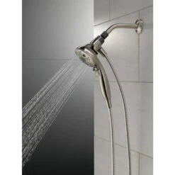 Delta Universal Showering Components Brushed Nickel 6-Spray Handheld Shower 1.75-GPM (6.6-LPM) -Hardware Store 034449864336 12165953 1800x1800