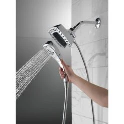 Delta Universal Showering Components Chrome 5-Spray Dual Shower Head 1.75-GPM (6.6-LPM) -Hardware Store 034449909983 12368176 1800x1800