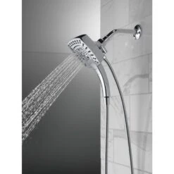 Delta Universal Showering Components Chrome 5-Spray Dual Shower Head 1.75-GPM (6.6-LPM) -Hardware Store 034449909983 12368177 1800x1800