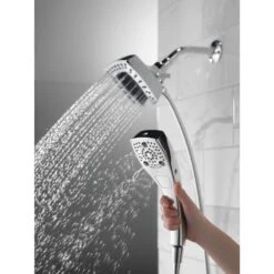 Delta Universal Showering Components Chrome 5-Spray Dual Shower Head 1.75-GPM (6.6-LPM) -Hardware Store 034449909983 12368178 1800x1800