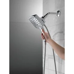 Delta Universal Showering Components Chrome 5-Spray Dual Shower Head 1.75-GPM (6.6-LPM) -Hardware Store 034449909983 12368180 1800x1800