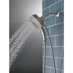 Delta Universal Showering Components Stainless 5-Spray Dual Shower Head 1.75-GPM (6.6-LPM) -Hardware Store 034449910385 12390964 1800x1800
