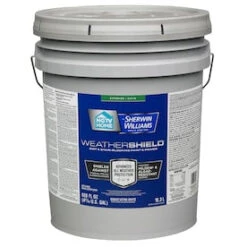 HGTV HOME By Sherwin-Williams Weathershield Extra White Satin Exterior Tintable Paint (Actual Net Contents: 620-fl Oz)