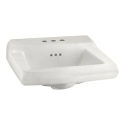 American Standard Comrade Wall-Mounted Bathroom Sink For Wall Hanger In White