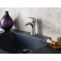 Pfister Jaida Brushed Nickel 1-handle Single Hole/4-in Centerset WaterSense Bathroom Sink Faucet With Drain -Hardware Store 038877604090 07800022 1800x1800