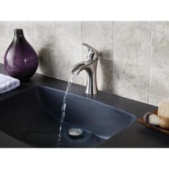 Pfister Jaida Brushed Nickel 1-handle Single Hole/4-in Centerset WaterSense Bathroom Sink Faucet With Drain -Hardware Store 038877604090 07800023 1800x1800
