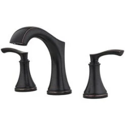 Pfister Auden Tuscan Bronze 2-Handle Widespread WaterSense Bathroom Sink Faucet With Drain