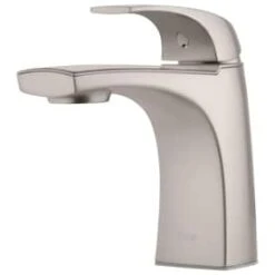 New Lower Price; Pfister Karci Spot Defense Brushed Nickel 1-Handle Single Hole WaterSense Bathroom Sink Faucet With Drain