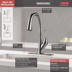 Esque Single-Handle Pull-Down Sprayer Kitchen Faucet With ShieldSpray Technology In Arctic Stainless -Hardware Store 03dcf39dc07fb4ecf6675a05203f83c2 1800x1800