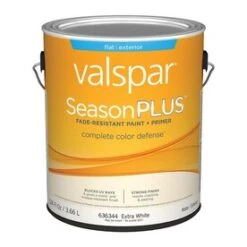 Valspar SeasonPlus Extra White Flat Exterior Tintable Paint (Actual Net Contents: 124-fl Oz)