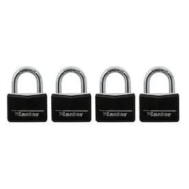 Master Lock 4-Pack 1.78-in Aluminum Keyed Padlock 1 Master Lock 4-Pack 1.78-in Aluminum Keyed Padlock