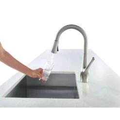 Clarify Single-Handle Pull-Down Sprayer Kitchen Faucet With GE Filtration System In Stainless Steel -Hardware Store 07b37b749bac2ab03205a3cc7e7f5b5e 1800x1800