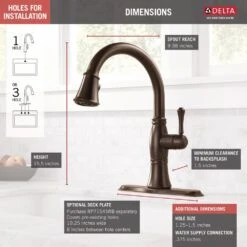 Cassidy Single-Handle Pull-Down Sprayer Kitchen Faucet In Venetian Bronze -Hardware Store 08c9062c37f9362e24e5051ff07f289e 1800x1800