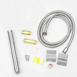 39 In. 2-Jet Easy Connect Shower Panel System In Stainless Steel With Rainfall Waterfall Shower Head And Shower Wand -Hardware Store 09201ec375188bfc58ebf011bc0885ad 1800x1800