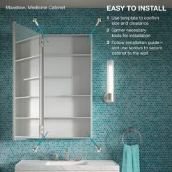 Maxstow 20 In. X 24 In. Frameless Surface-Mount Aluminum Medicine Cabinet -Hardware Store 0c94be6aee65748435562fbf8f326c3b 1800x1800