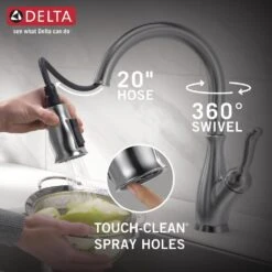 Leland Single-Handle Pull-Down Sprayer Kitchen Faucet W/ShieldSpray And MagnaTite Docking In Arctic Stainless -Hardware Store 0ca6baea8684869ac68328b433cb8c6f 1800x1800