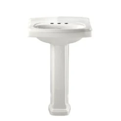 American Standard Portsmouth Vitreous China Pedestal Combo Bathroom Sink In White