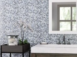 Multi Gray Polished Porcelain Penny Mosaic -Hardware Store 100837038 context 1800x1800