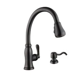 Pavilion Single-Handle Pull-Down Kitchen Faucet With TurboSpray And FastMount And Soap Dispenser In Bronze -Hardware Store 101b995b1985d40ec31641f4e769e5aa 1800x1800