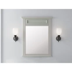 28 In. W X 36 In. H Framed Rectangular Beveled Edge Bathroom Vanity Mirror In Antique Light Cyan -Hardware Store 13a1b7b20333afbbc604215a380df408 1800x1800
