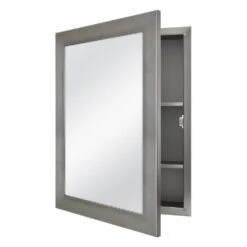 20 In. X 26 In. Recessed Or Surface Mount Framed Medicine Cabinet In Pewter 11 20 In. X 26 In. Recessed Or Surface Mount Framed Medicine Cabinet In Pewter -Hardware Store 153f49c9f48f30aebd5b5b3d98b69231 7f768426 2d32 4ca2 bd49 8ec54b39a818 1800x1800