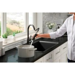 Tyne Single-Handle Pull-Down Sprayer Kitchen Faucet In Oil-Rubbed Bronze -Hardware Store 15536cdefeb41cc6e36b5015374710e4 1800x1800