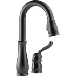 Leland Single-Handle Pull-Down Sprayer Kitchen Faucet With MagnaTite Docking In Venetian Bronze