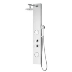 ANZZI Aquifer White 2-Spray Shower Panel System (Valve Included) -Hardware Store 191042003767xl 1800x1800