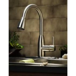 Fairbury Single-Handle Pull-Down Sprayer Kitchen Faucet In Stainless Steel -Hardware Store 1b8e548eb876a9c1df25fa8cfe5d9de3 1800x1800