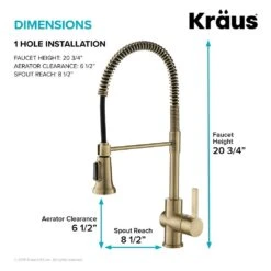 Britt Single-Handle Pull Down Sprayer Kitchen Faucet In Brushed Gold -Hardware Store 2ba0d445f473bcd462d4ad21d91864c6 1800x1800